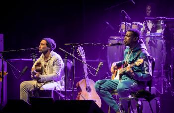 An Evening with Seu Jorge and Rogê Seu Jorge and Roge performing at The UC Theatre