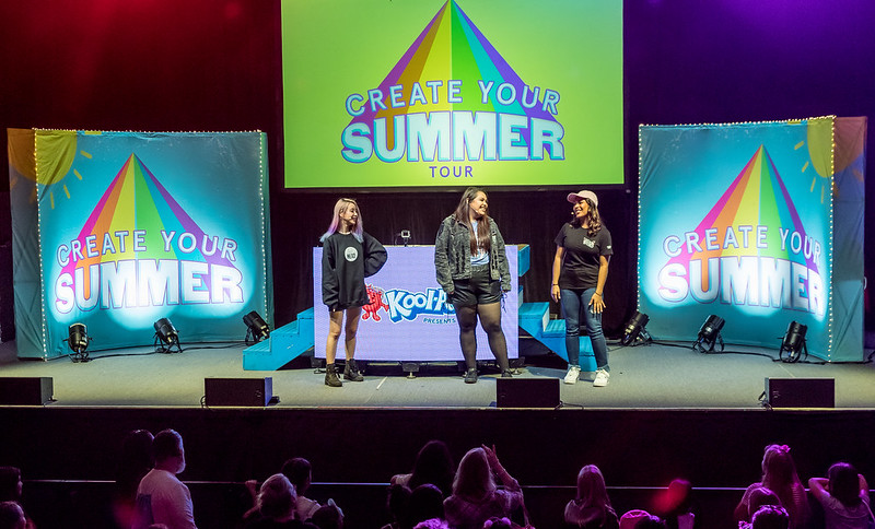 Create Your Summer Tour ft. Karina Garcia, Wengie, & Natalies Outlet create your summer tour on stage