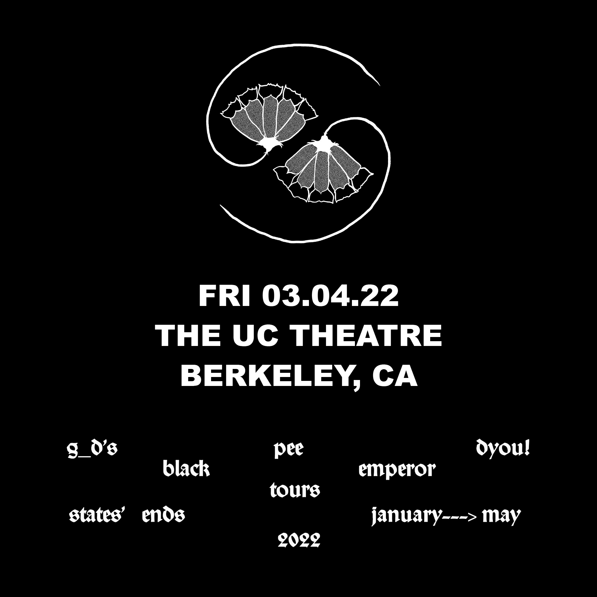 Godspeed You! Black Emperor Flyer for Godspeed You Black Emperor