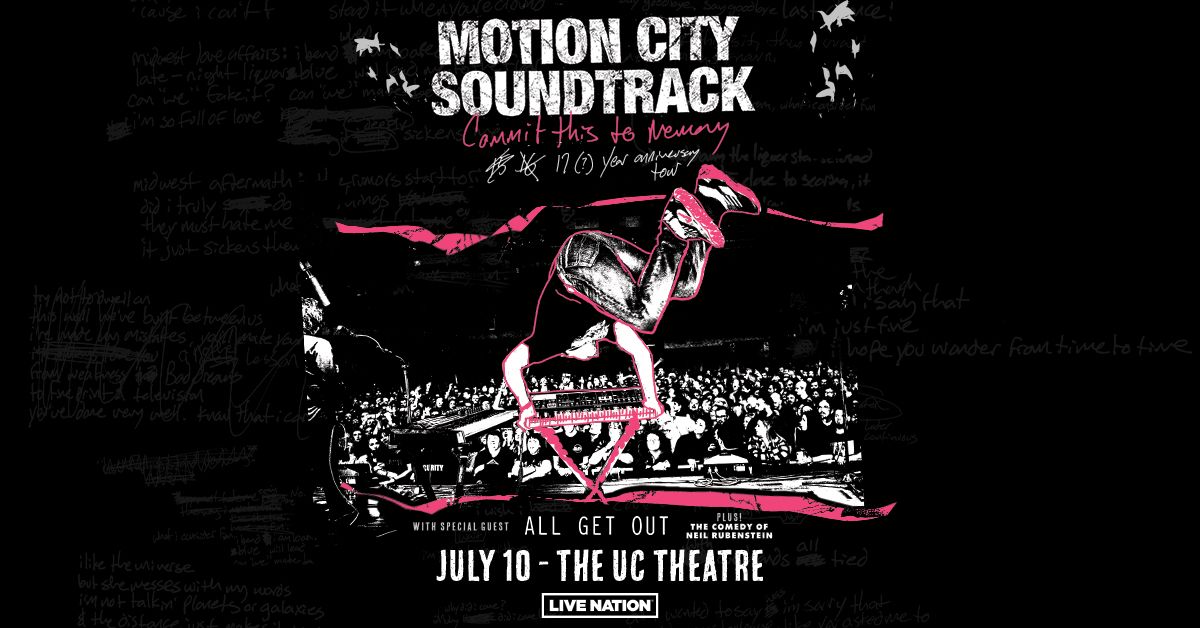 Motion City Soundtrack **POSTPONED TBA** Flyer for motion city soundtrack show