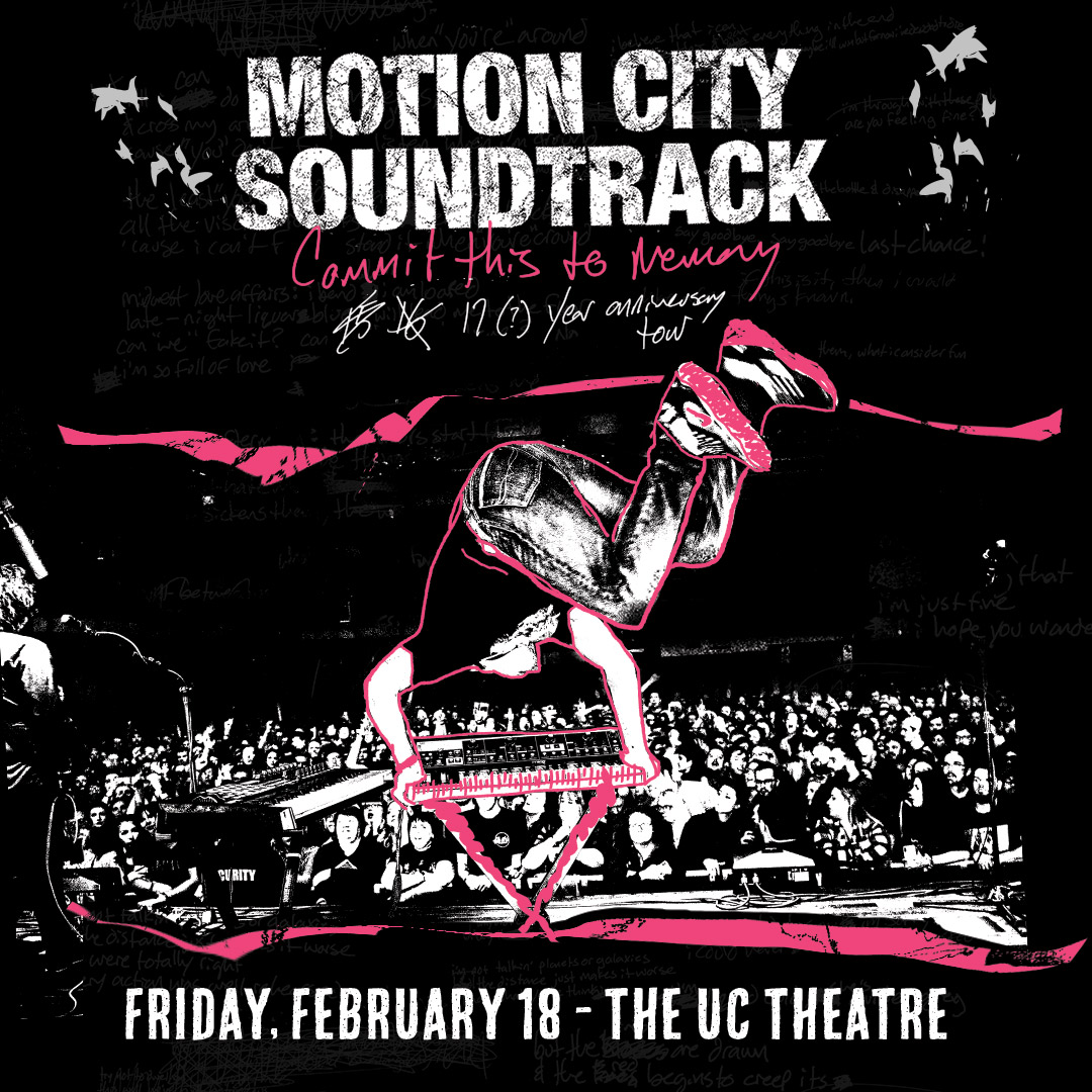 Motion City Soundtrack Flyer for motion city soundtrack show