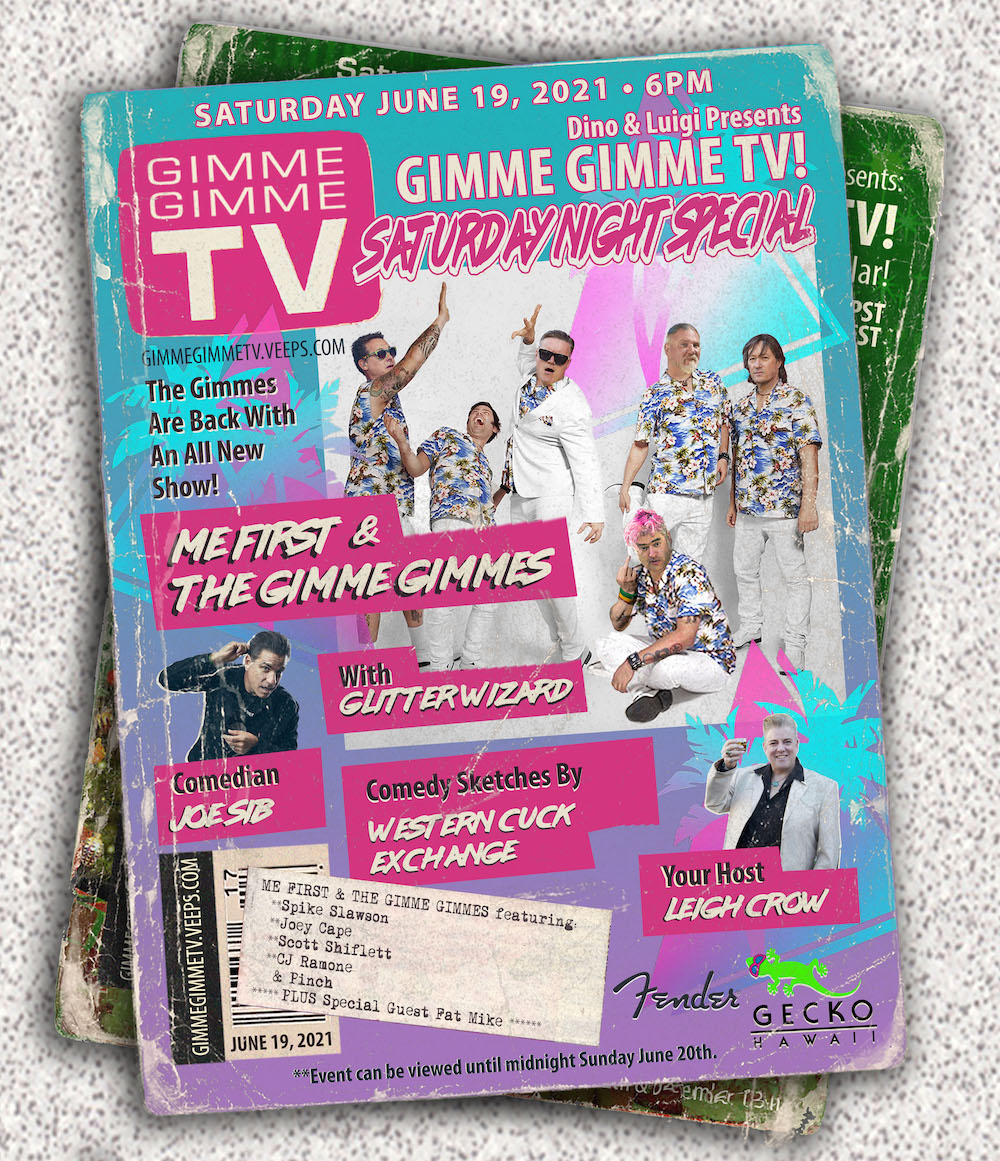 Gimme Gimme TV! "Saturday Night Special" Flyer for Gimme Gimme TV