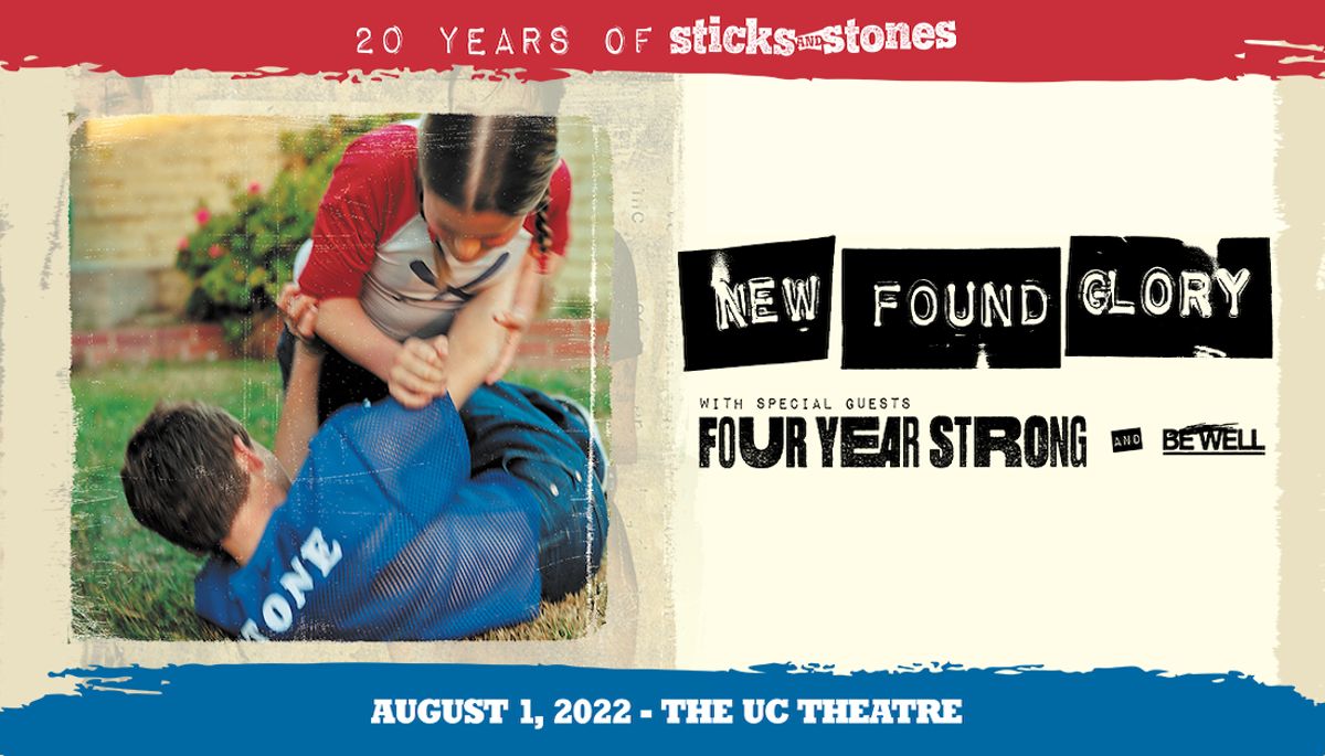 New Found Glory - 20 Years of Sticks and Stones Image for New Found Glory - 20 Years of Sticks and Stones on 2022-08-01
