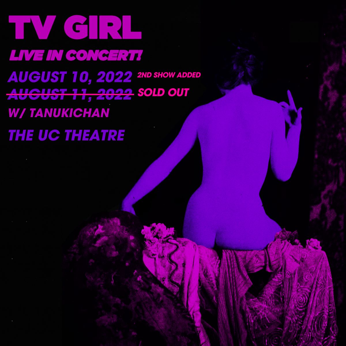 TV Girl - 2nd Show Added Image for TV Girl - 2nd Show Added on 2022-08-10