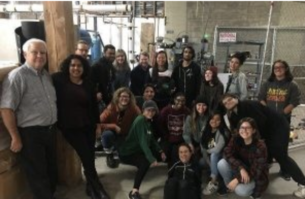 Photo of interns on industry tour